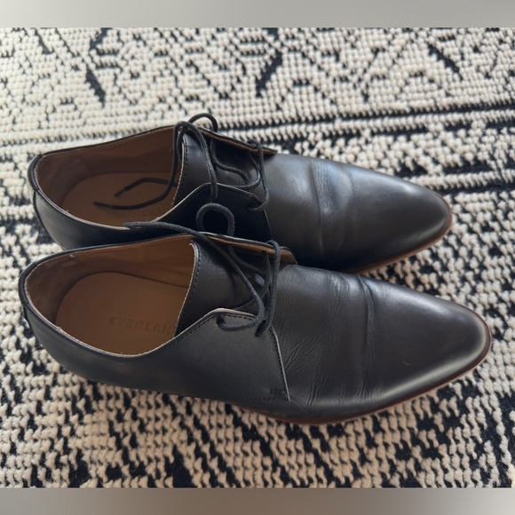 Everlane The Modern Oxford Women’s Black leather flats, size 7.5 - Picture 2 of 8